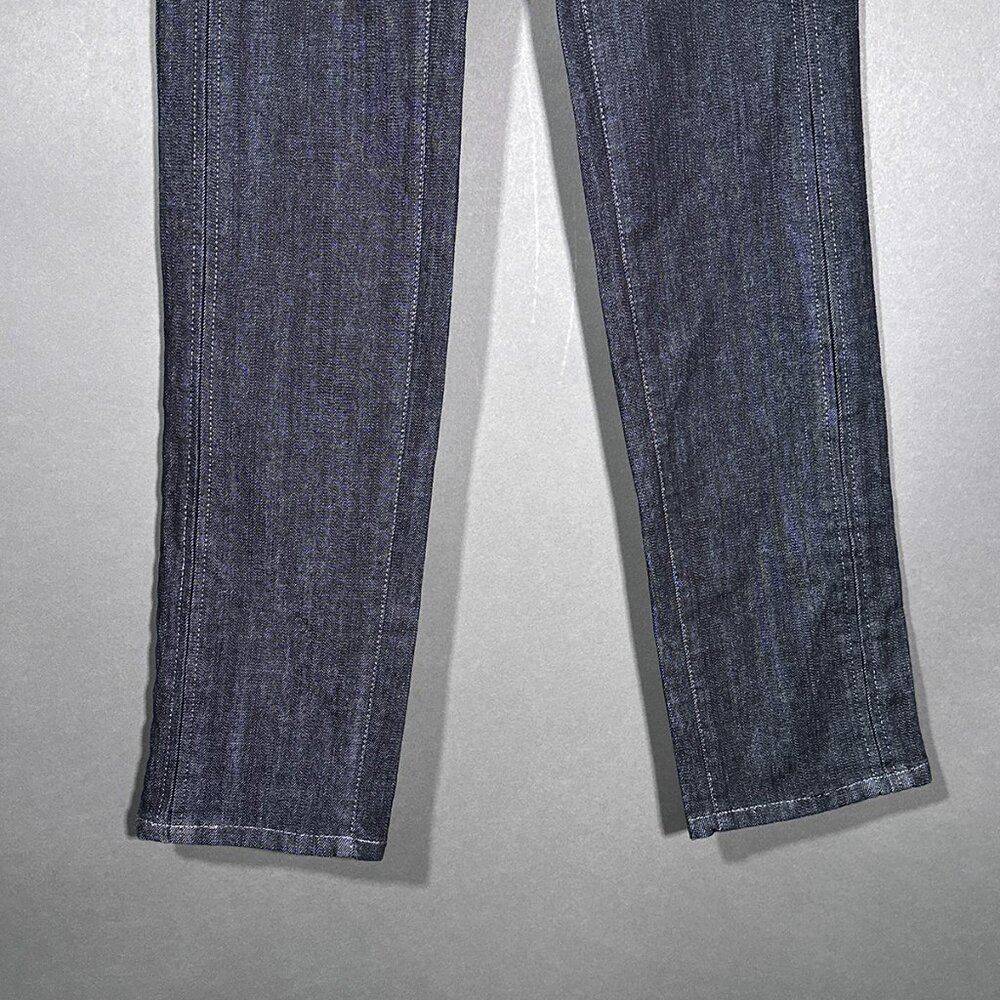 Boom Boom Jeans Dark Wash Denim With Silver Threads Juniors Size 7 - Picture 5 of 15